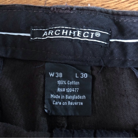 Architect brown cotton corduroy pants in size 38x30 - Picture 3 of 5